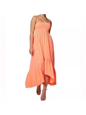 NWOT Laundry by Shell Smocked Maxi Dress Sz 2
